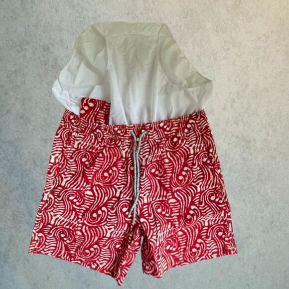 J.Crew Swim Trunks Mens Size S Red Board Shorts Mesh Lined Beach Swimwear NEW! - Picture 7 of 14